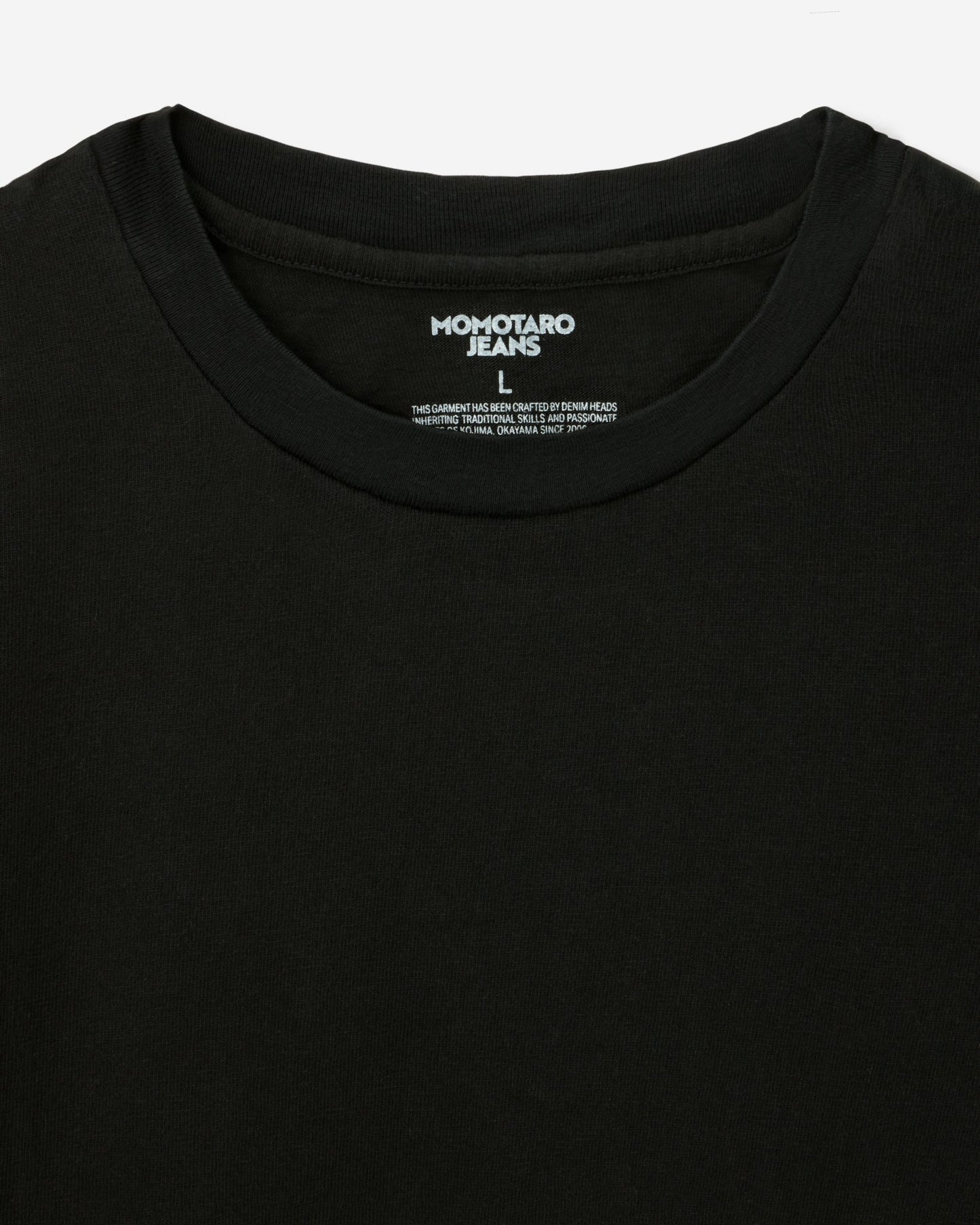 ZIMBABWE COTTON S/S TEE - TOKUNO BLUE - MOMOTARO JEANS