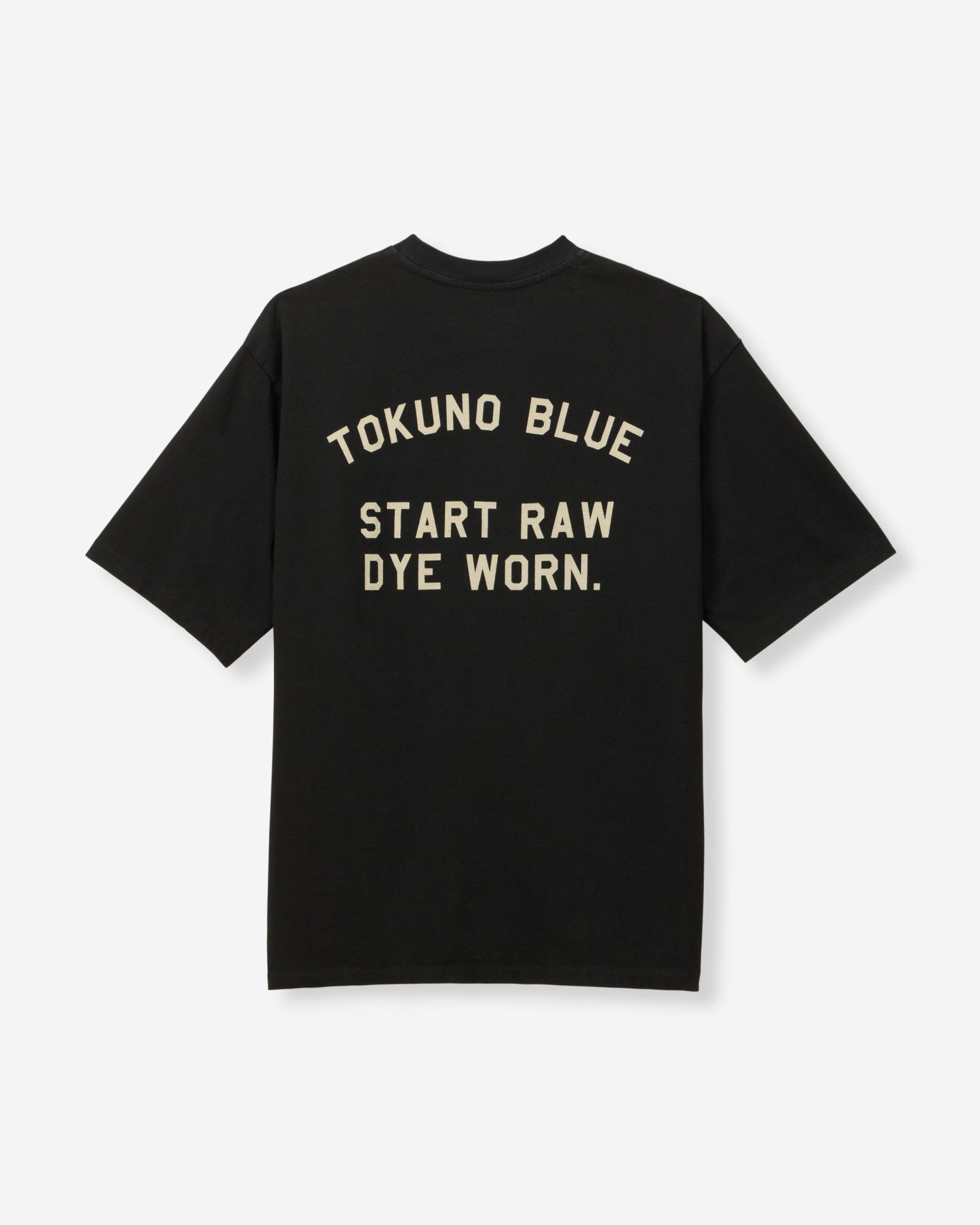 ZIMBABWE COTTON S/S TEE - TOKUNO BLUE - MOMOTARO JEANS