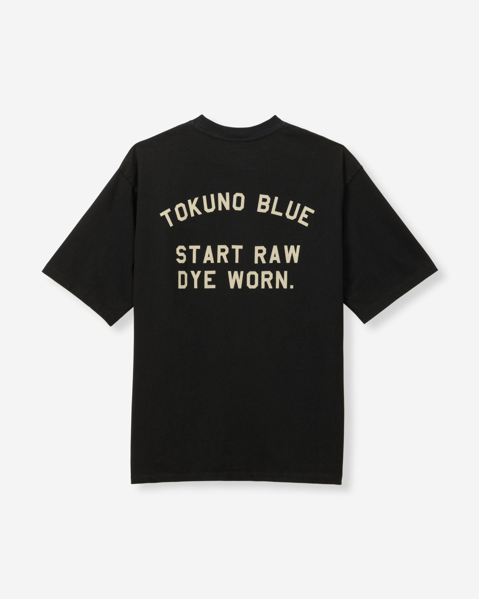 ZIMBABWE COTTON S/S TEE - TOKUNO BLUE - MOMOTARO JEANS